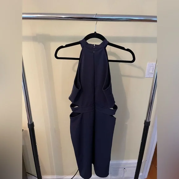 Black Swan Dresses | Black Swan Navy High Neck Cutout Mini | Color: Blue | Size: M | Dmhildner's Closet